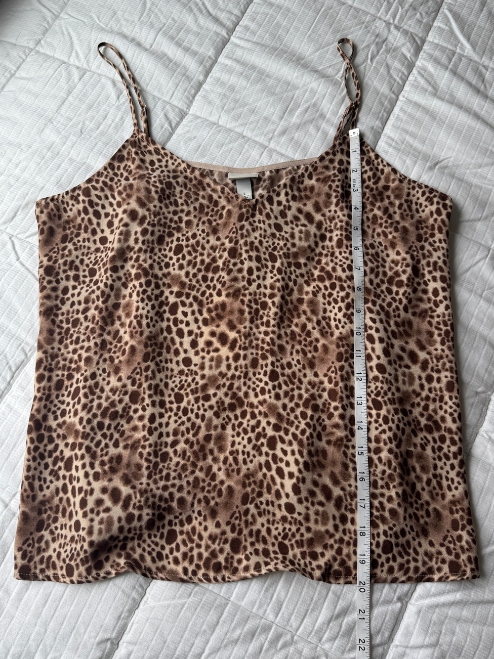 A New Day leopard print tank top with adjustable straps size L - Picture 5 of 8